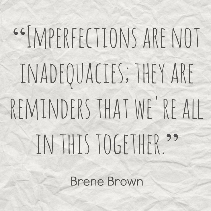 imperfections are not